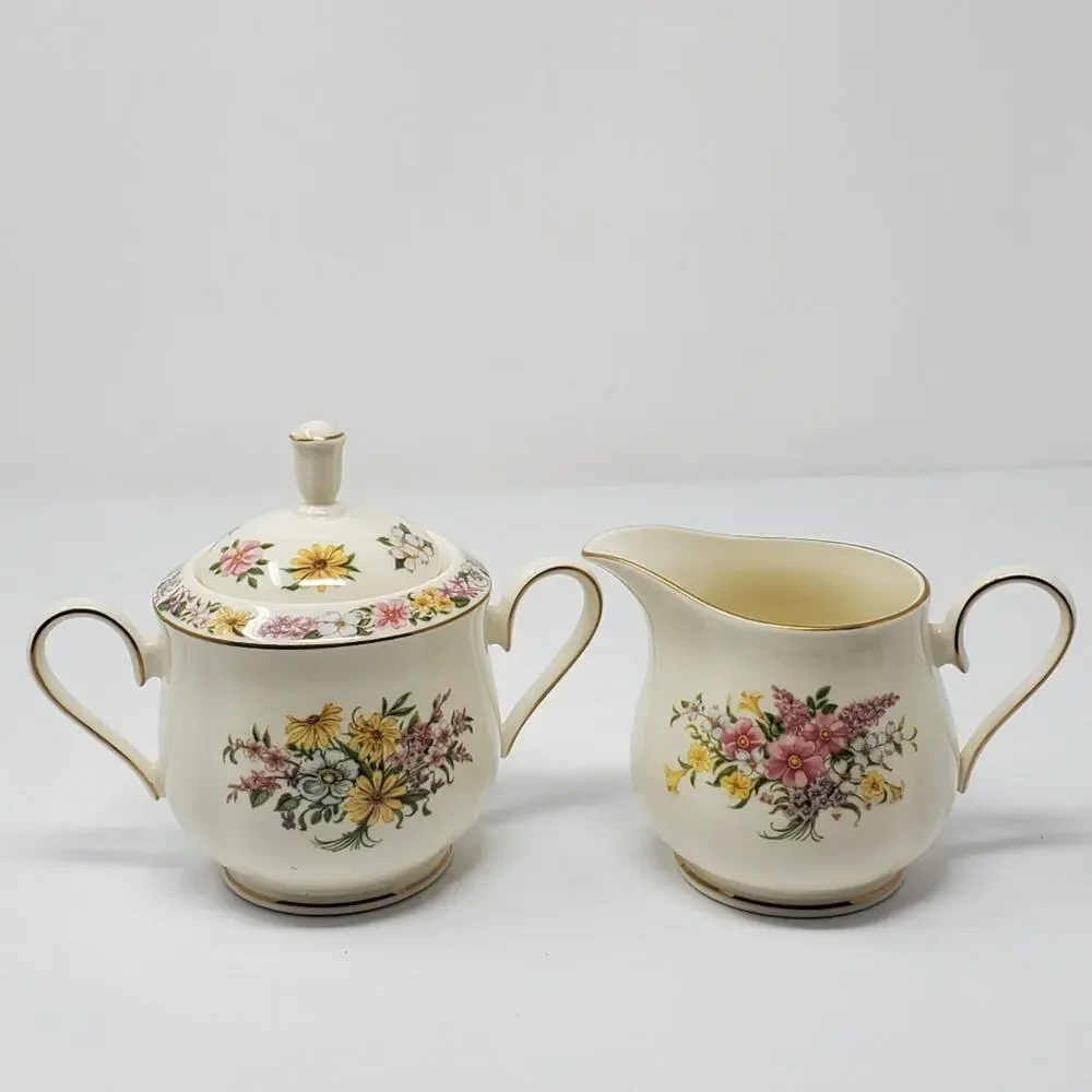LENOX Creamer and Covered Sugar Bowl set The Constitution Cream and Sugar Excel